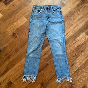 Madewell High Rise Slim Boyjean. Size 25
